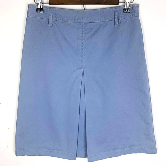 J. Crew Inverted Box-Pleat Twill A-Line Midi Skirt - Picture 3 of 7